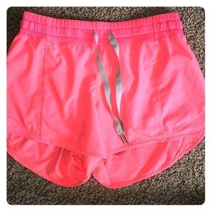 Lulu Lemon Neon Pink Running Shorts